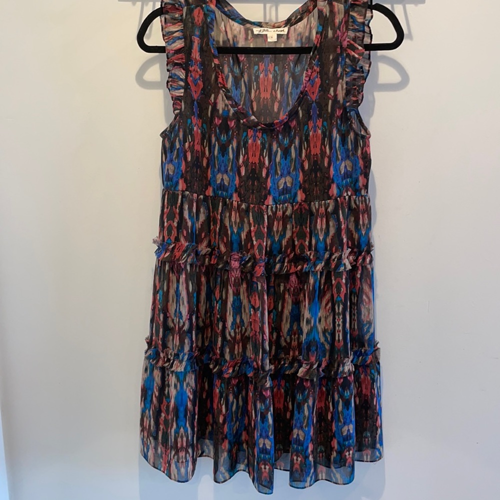 Lili’s Closet colorful shift dress size S